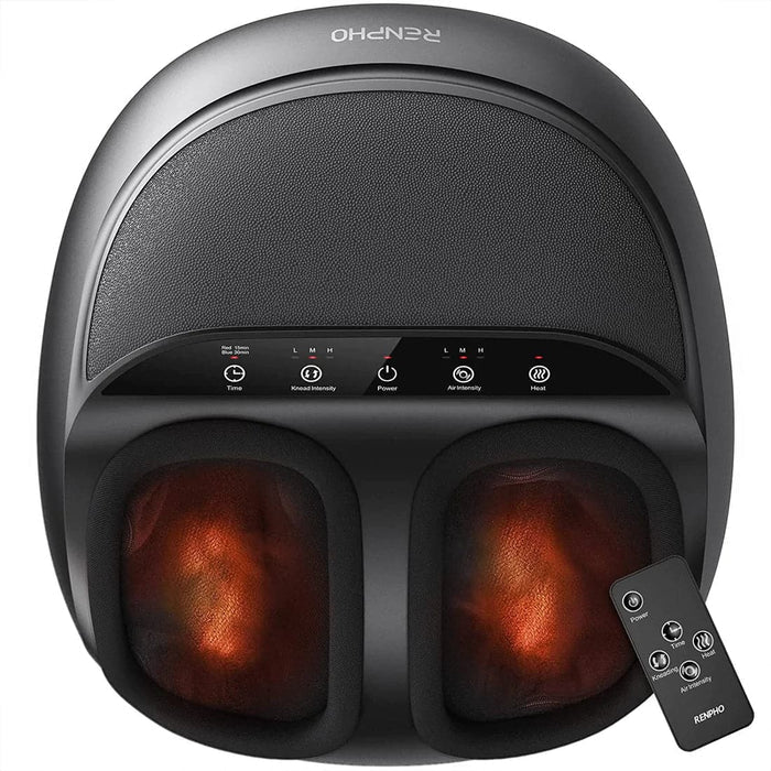 Renpho Shiatsu Foot Massager Black With Remote Control