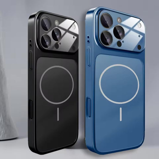 Original Glass Nano Matte Case For iPhone 17 Air 16 15 14 13 Pro Max 17Pro Magnetic For Magsafe Wireless