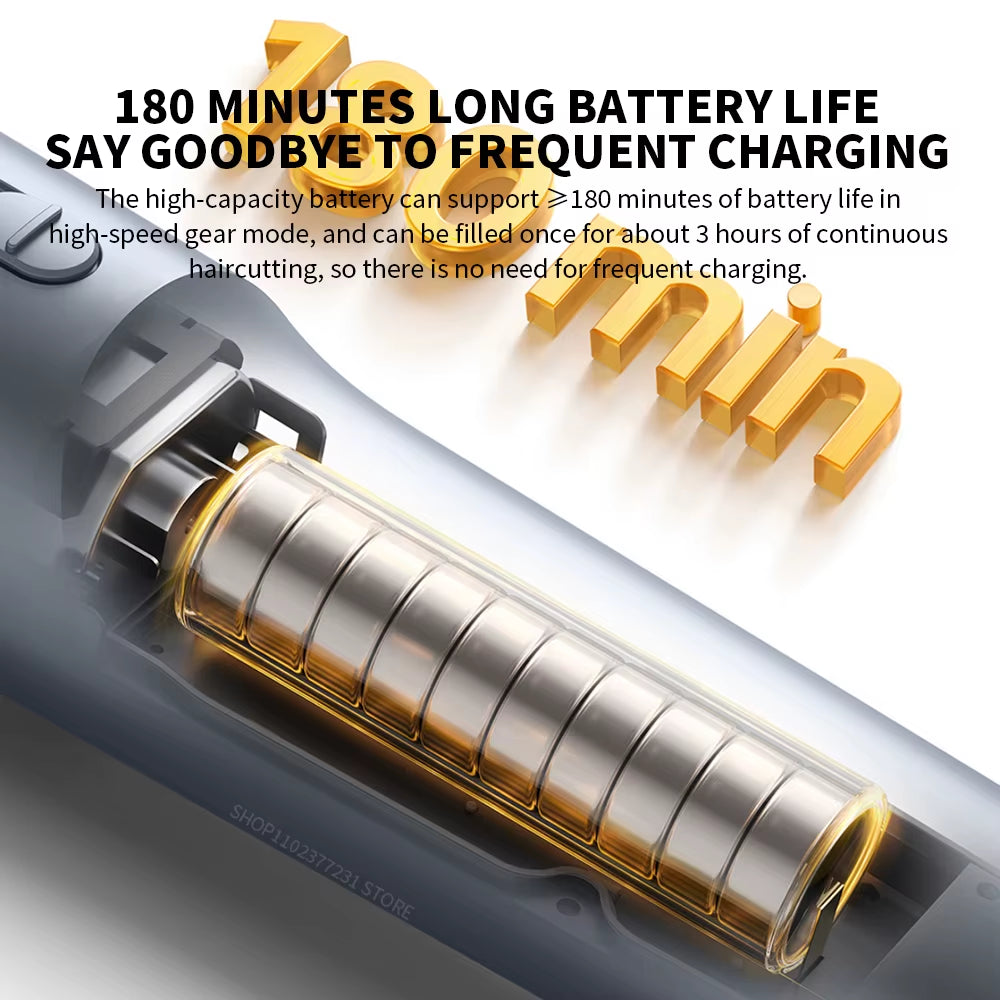 MIJIA Hair Clipper 2 Cutting Machine Trimmer Professional Clippers Titanium Alloy Blade Rechargeable Barber Shaver Cutter