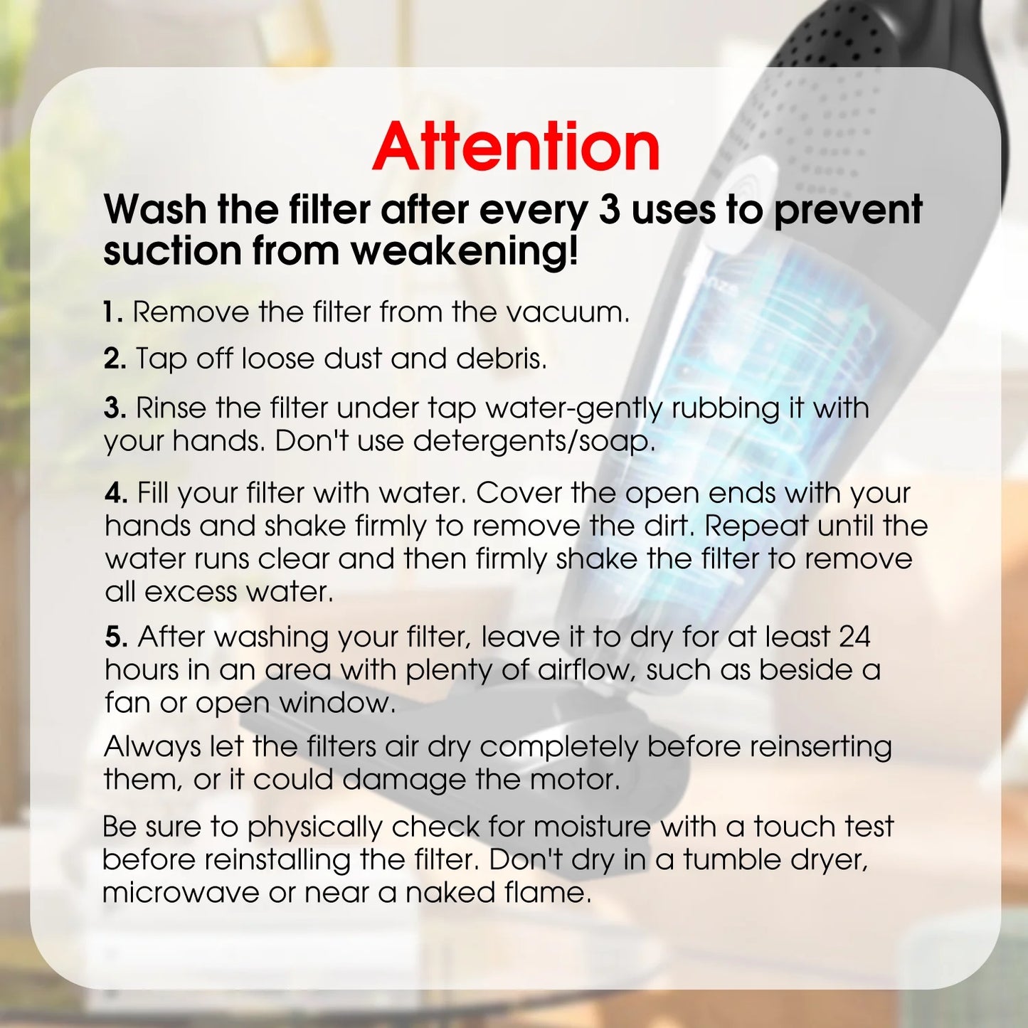 25Kpa Corded Stick Vacuum Cleaner with Powerful Suction, 3-In-1 Lightweight Handheld Vacuum Cleaner for Home Carpet Pet Hair, Black Grey, BR602