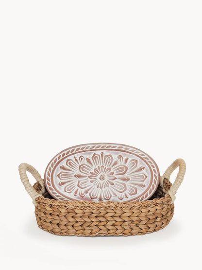 Bread Warmer & Basket - Flower
