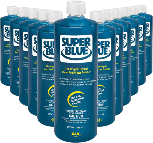 20154A-12 Super Blue Swimming Pool Clarifier, 1-Quart, 12-Pack