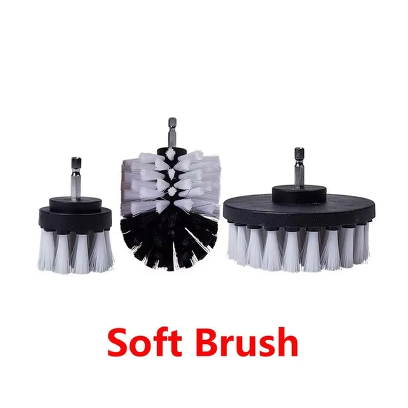 Electric Drill Brush Accessories a Set of Electric Car Wash Brush Car Polisher Kitchen Cleaning Kit Toilet Cleaning Tools