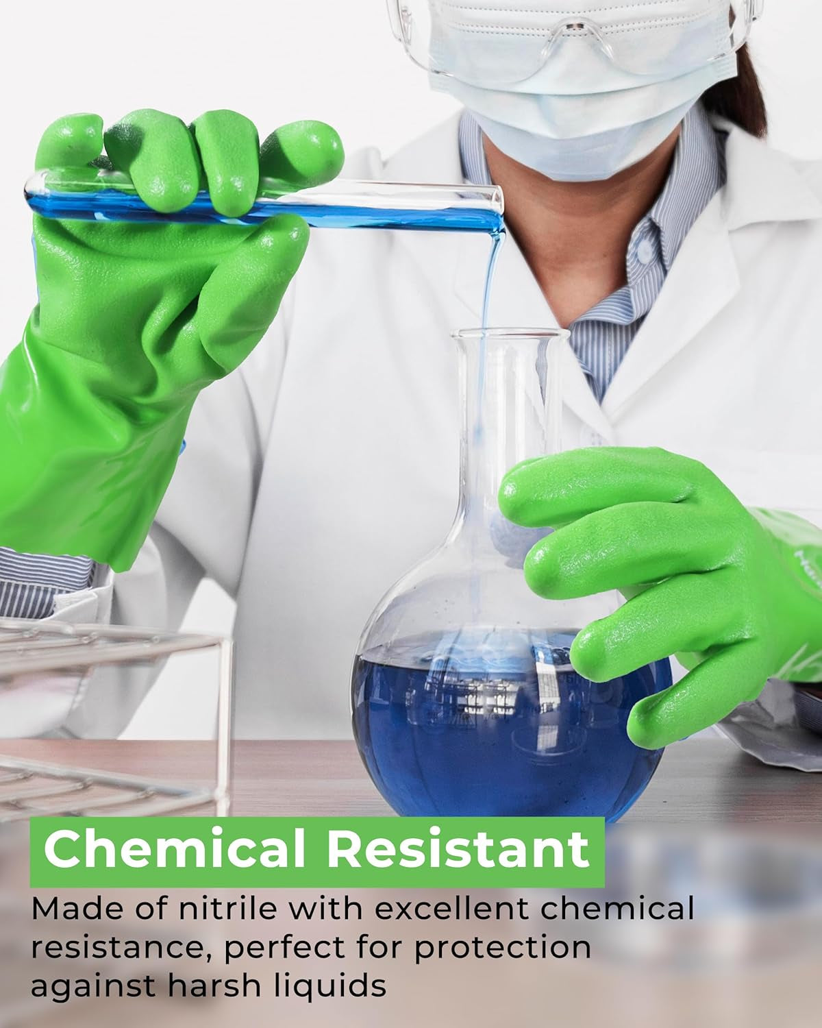 Chemical Gloves, Heavy Duty Cleaning Gloves