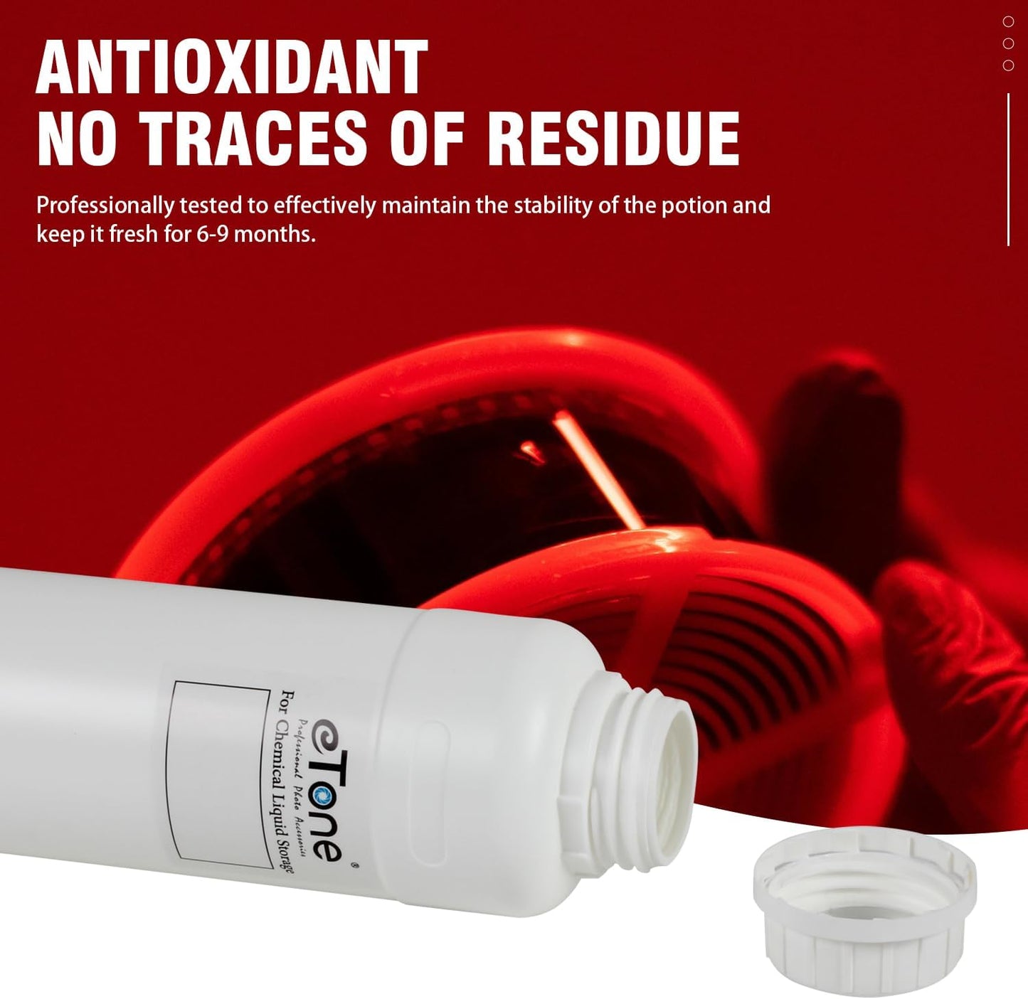 3X 500Ml Darkroom Chemical Storage Bottles with Caps Film Photo Developing Processing Equipment(White)