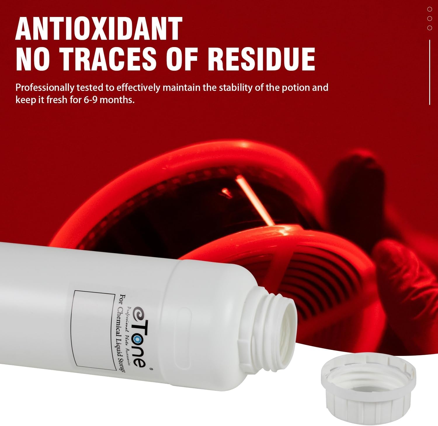 3X 500Ml Darkroom Chemical Storage Bottles with Caps Film Photo Developing Processing Equipment(White)