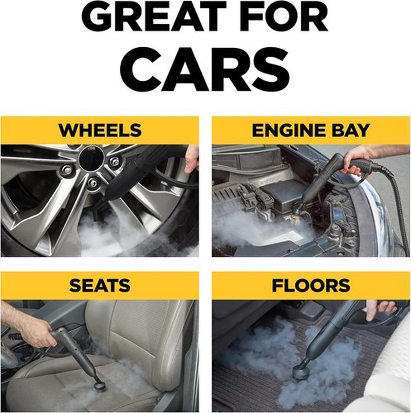 Wagner 905E Autoright Car Steam Cleaner with 12 Accessories Chemical Free Cle...