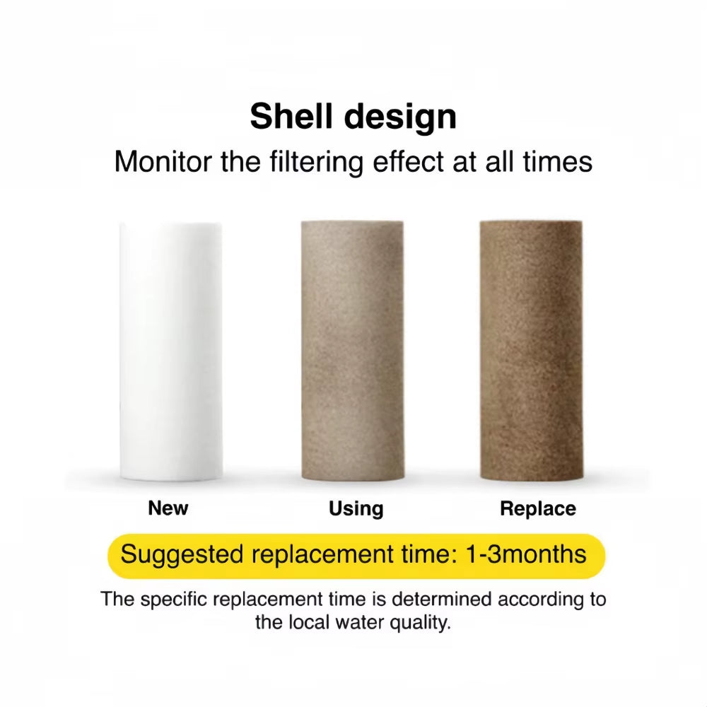 Pre-Filter Water Filter PP Cotton Filter Cartridge Removal Heavy Metal Purifier Household Washing Machine Shower Water Filter