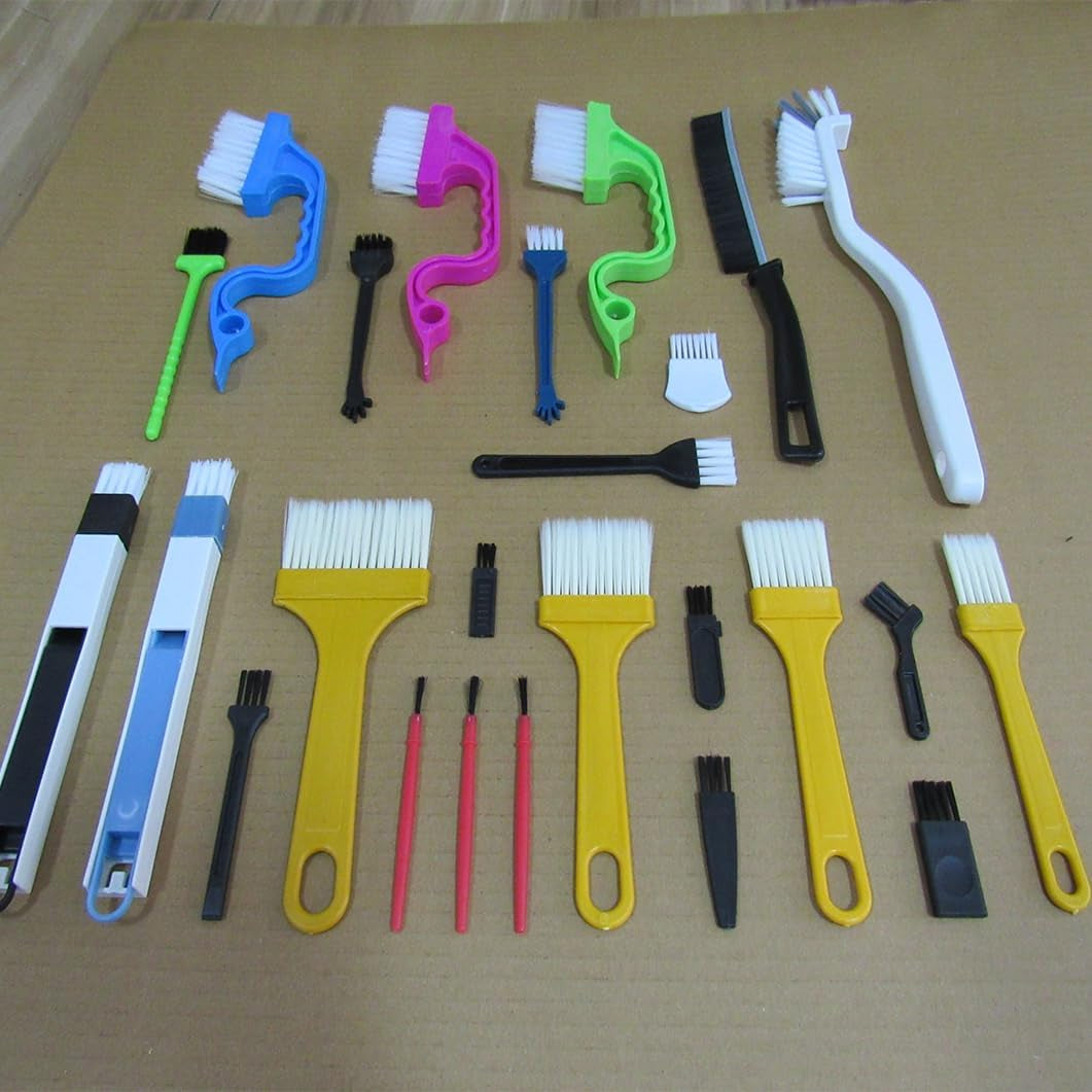 26Pcs Small Cleaning Brush,Crevice Cleaning Brushes Small Spaces,Gap Cleaning To