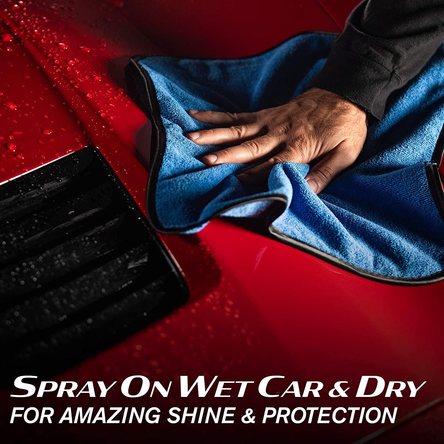 53410 Hybrid Solutions Ceramic Wet Wax, One Step Shine and Protection Solution, Extreme Water Beading, Keeps Vehicle Cleaner for Longer, No Streaks, 26 Oz. (Pack of 1)