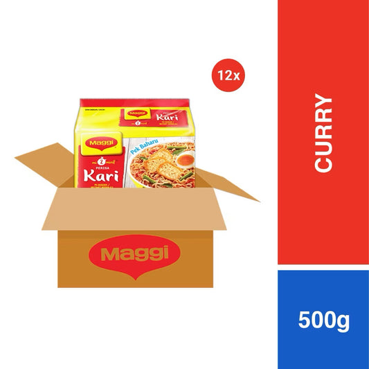 ￼[Carton of 12] MAGGI Two Minute Curry 79g x 5 Packs (Halal)