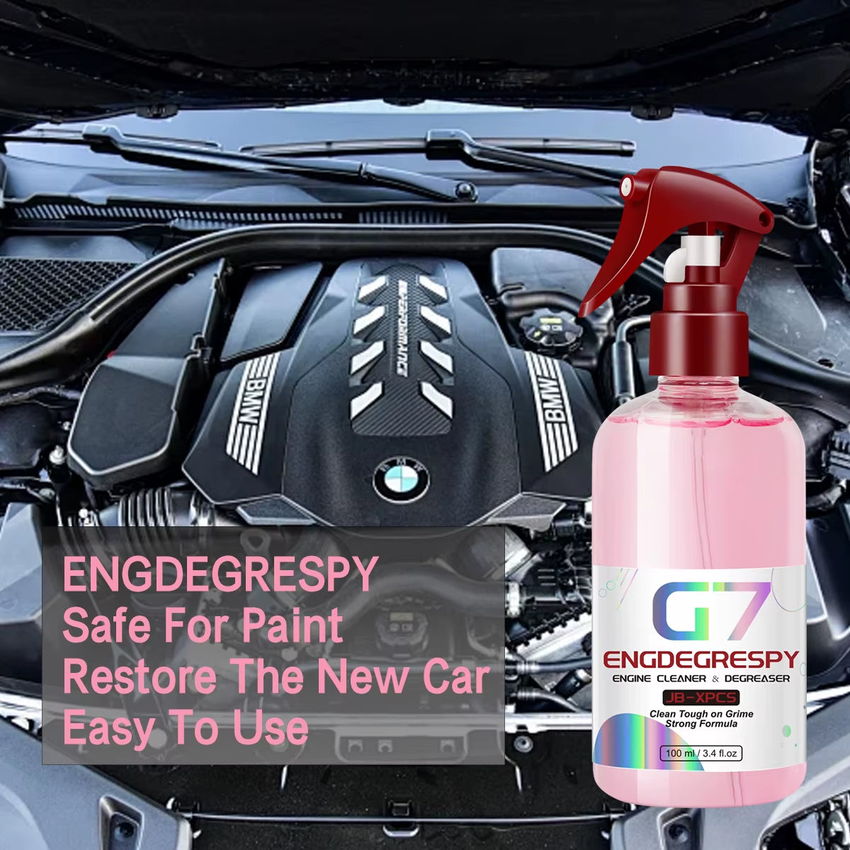 Car Engine Bay Cleaner Powerful Decontamination Cleaning Product for Engine Compartment Car Cleaning Product G7 ENGDEGRESPY