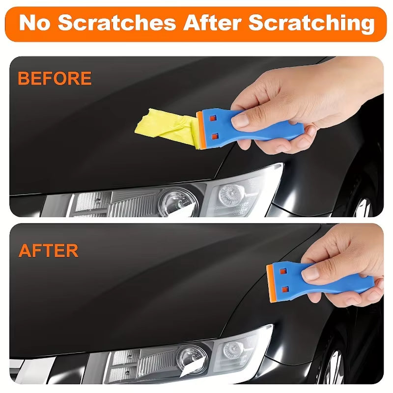 1Set Car Sticker Remover Multipurpose Plastic Small Paint Automotive Film Applying Tool Household Glass Cleaning Scraper