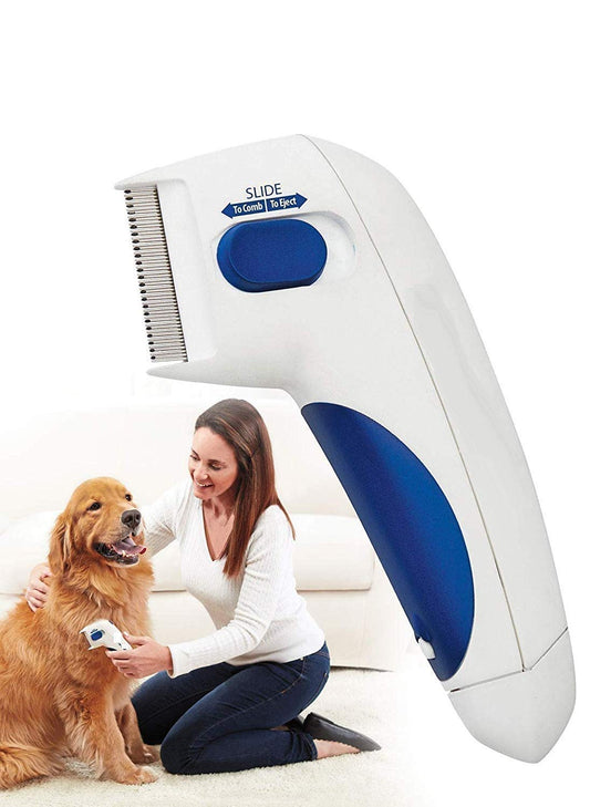 Aniwell Electric Flea Comb – Chemical-Free Flea & Tick Removal for Dogs & Cats