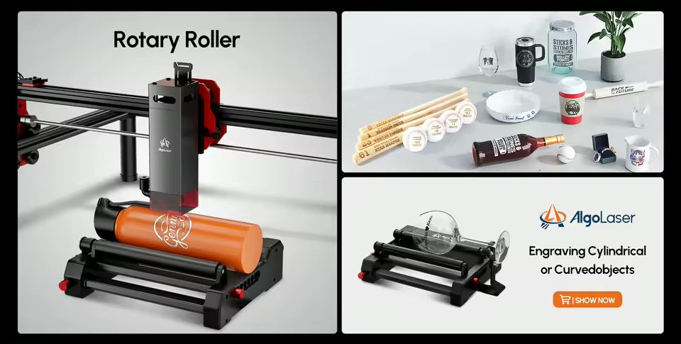 AlgoLaser DIY KIT 5W 10W Output Marker DIY Desktop Mini Laser Engraver Cutter 400mm x 400mm