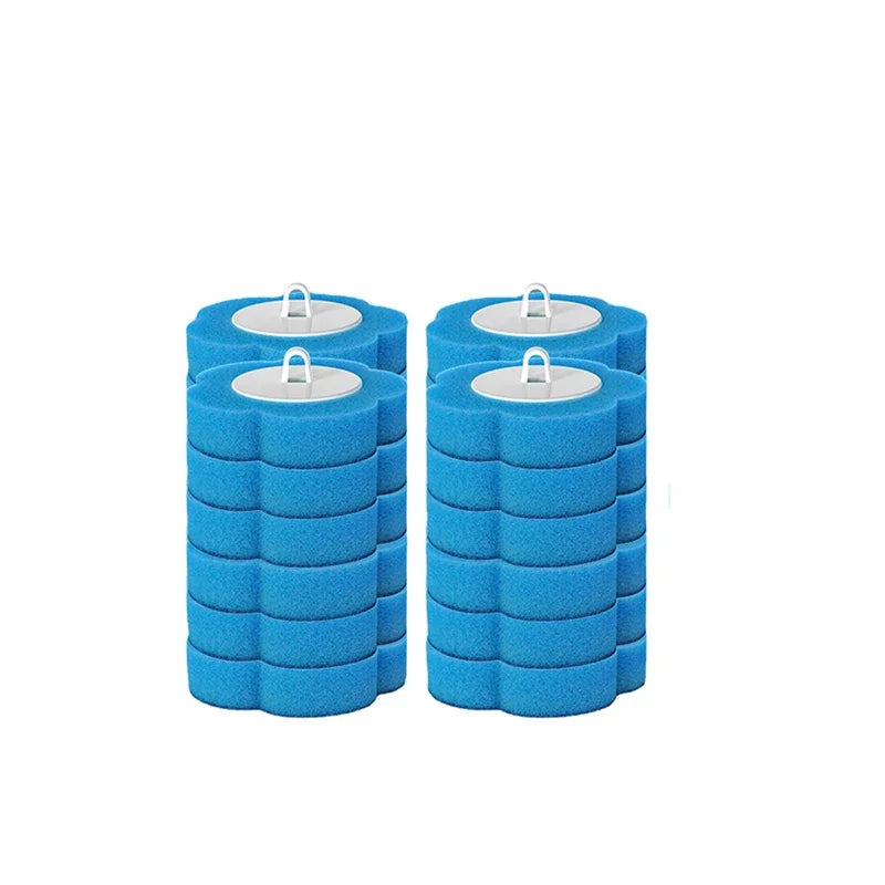 Wall-Mounted Disposable Toilet Brush with Cleaning Liquid Bathroom Cleaning Disposable Brush Head Household Cleaning Tools