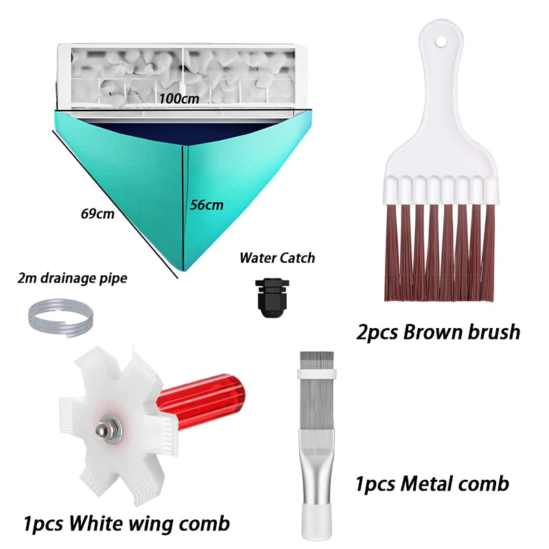 Air Conditioner Cleaning Device Air Conditioner Cleaning Bag and Drainpipe AC Cleaning Waterproof Air Conditioner Cleaning Tool