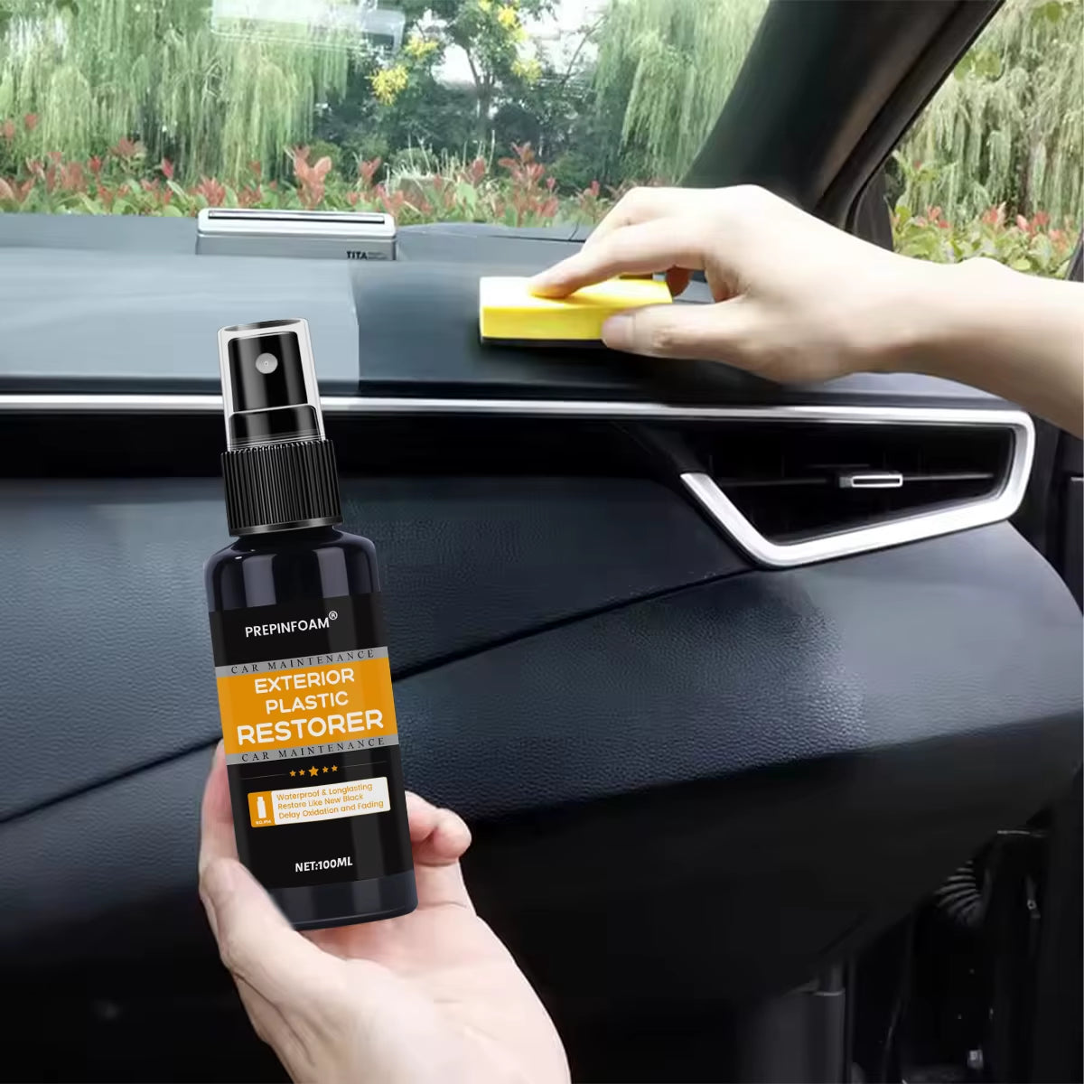 Car Plastic Restorer Back to Black More Gloss Car Cleaning Products Plastic Restore Auto Polish and Repair Coating Renovator P14