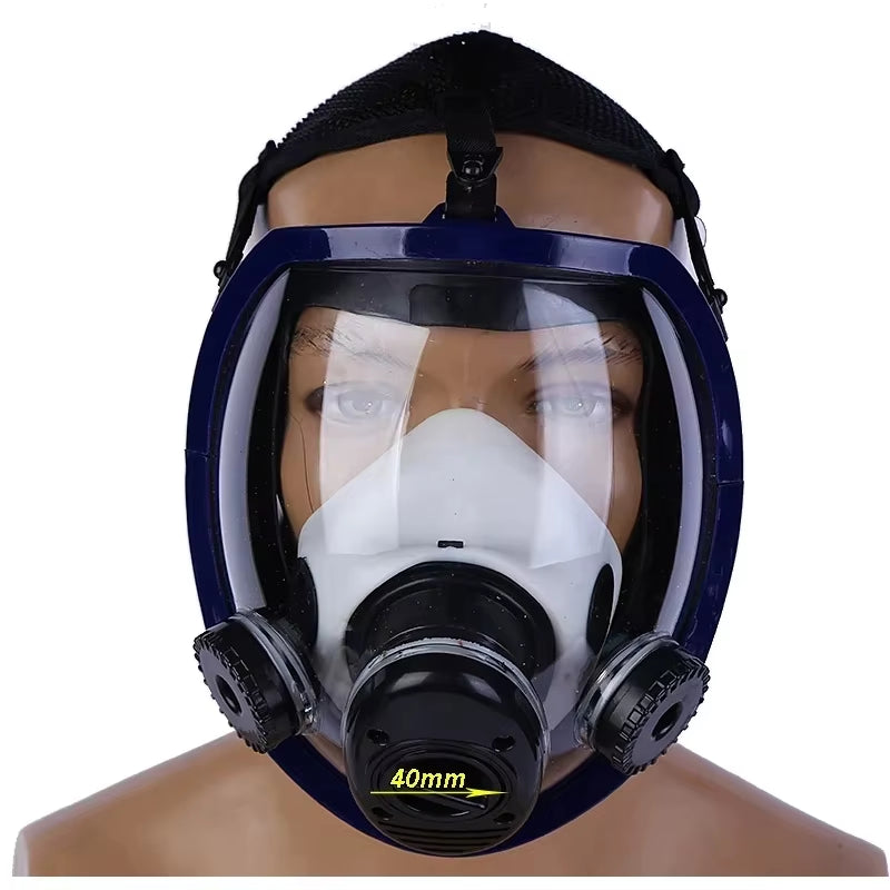 8100 Full Face Gas Mask Chemical Biological Radioactive Contamination Gasmask Respirator Filter Radiation Dustproof Respirator