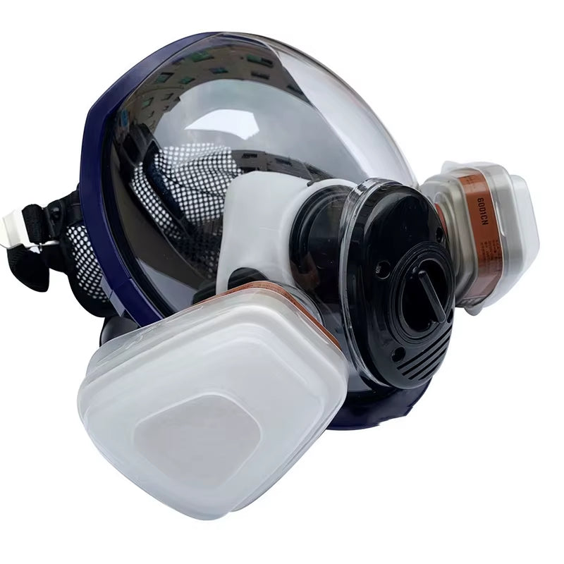 8100 Full Face Gas Mask Chemical Biological Radioactive Contamination Gasmask Respirator Filter Radiation Dustproof Respirator
