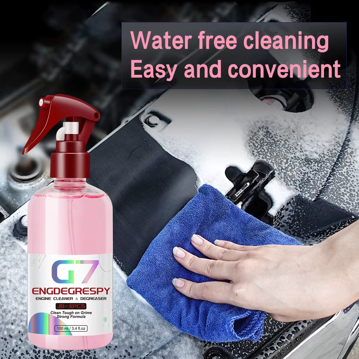 Car Engine Bay Cleaner Powerful Decontamination Cleaning Product for Engine Compartment Car Cleaning Product G7 ENGDEGRESPY