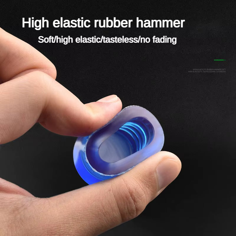 1 Double Headed Installation Hammer, 25Mm to 45Mm Rubber Hammer with Rubber Handle, Detachable Insulated Installation Hammer