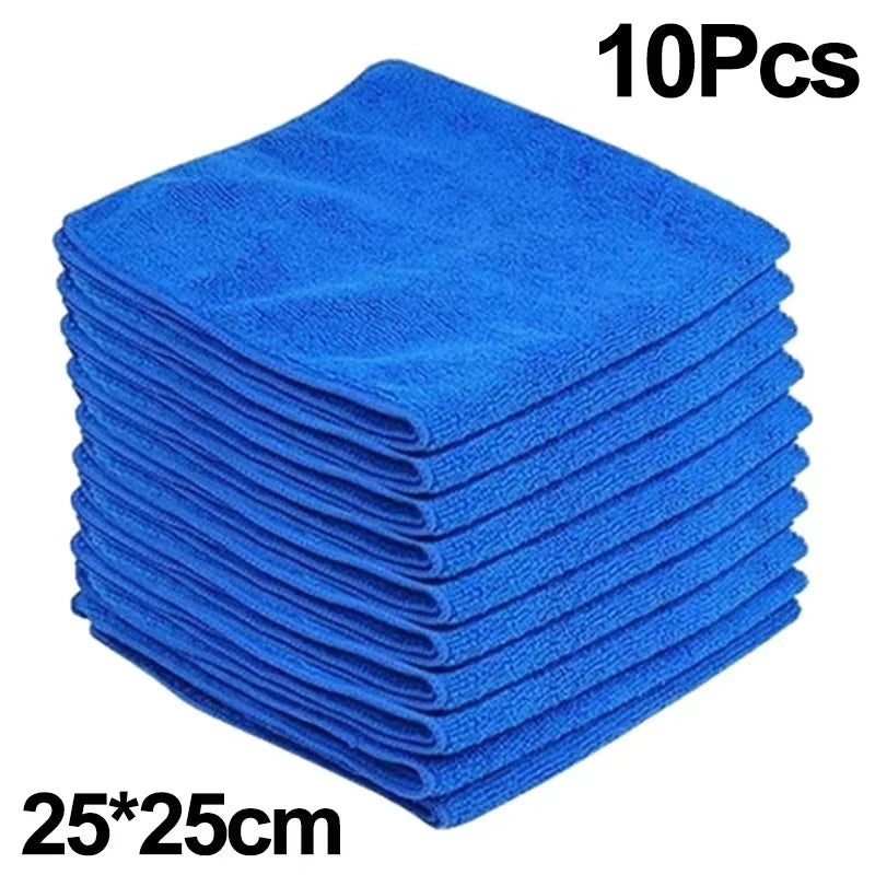 Thin Microfiber Cleaning Cloths Lint Free Microfiber Cleaning Towel Cloths Reusable Cleaning Towels Absorbent for Car Window