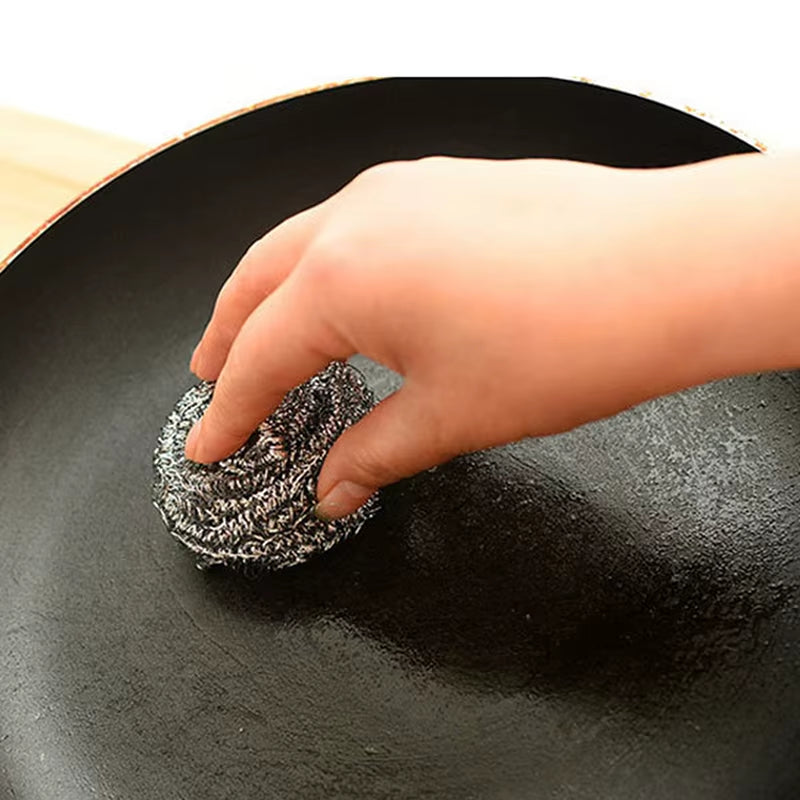 5/10/20Pcs Stainless Steel Cleaning Ball Brushes Household Cleaning Tool Cleaning Balls Kitchen Utensils High Quality Tools