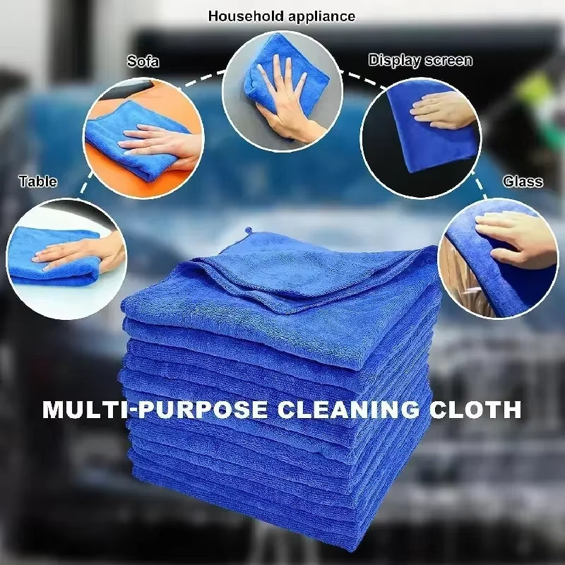 Thin Microfiber Cleaning Cloths Lint Free Microfiber Cleaning Towel Cloths Reusable Cleaning Towels Absorbent for Car Window
