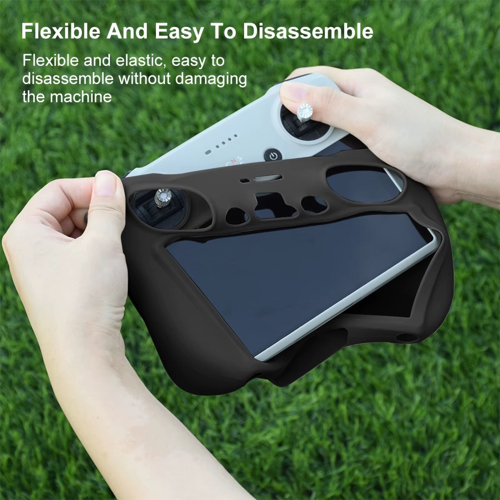 PULUZ Soft Silicone Case for  Mini 3 Pro /  RC Remote Controller Scratch-Proof Protective Skin Cover Accessories