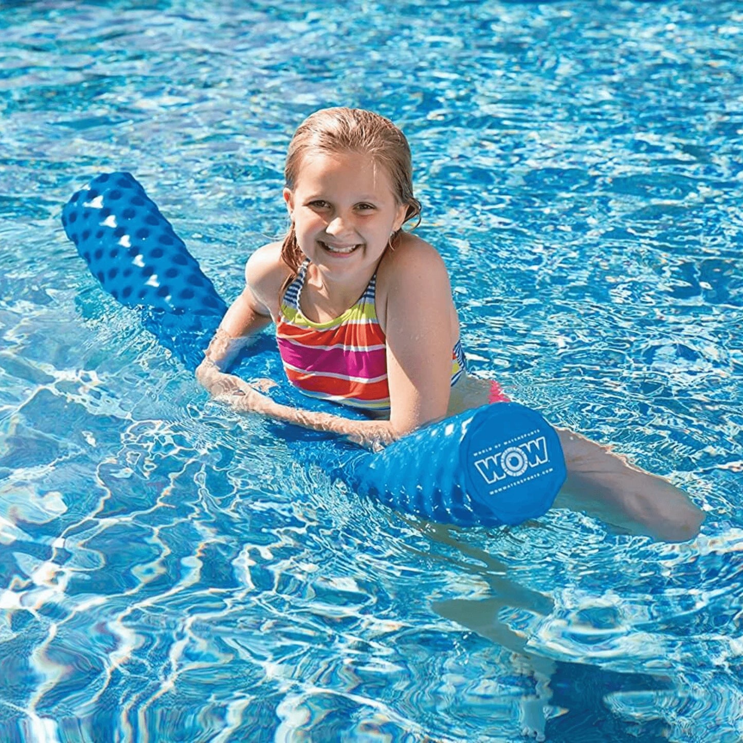 Wow Watersports WOW Dipped Foam Pool Noodle, Salt Water and Pool Chemical Safe - Blue