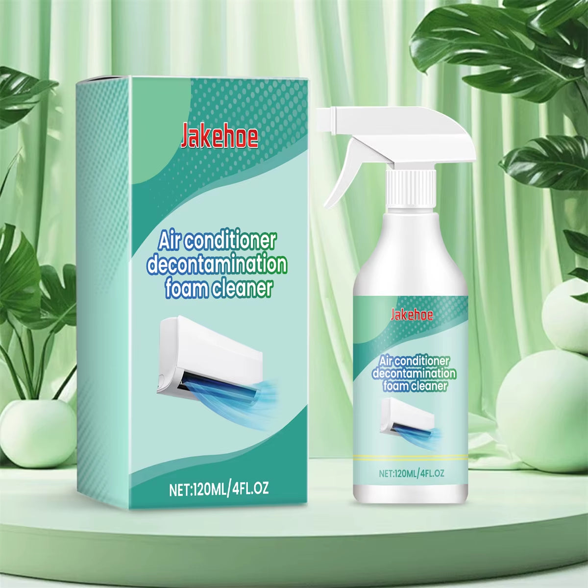 120ML Air Conditioner Foaming Cleaner Spray Deodorizer Professional Household outside Machine Cleaning Foam Spray Deodorizer