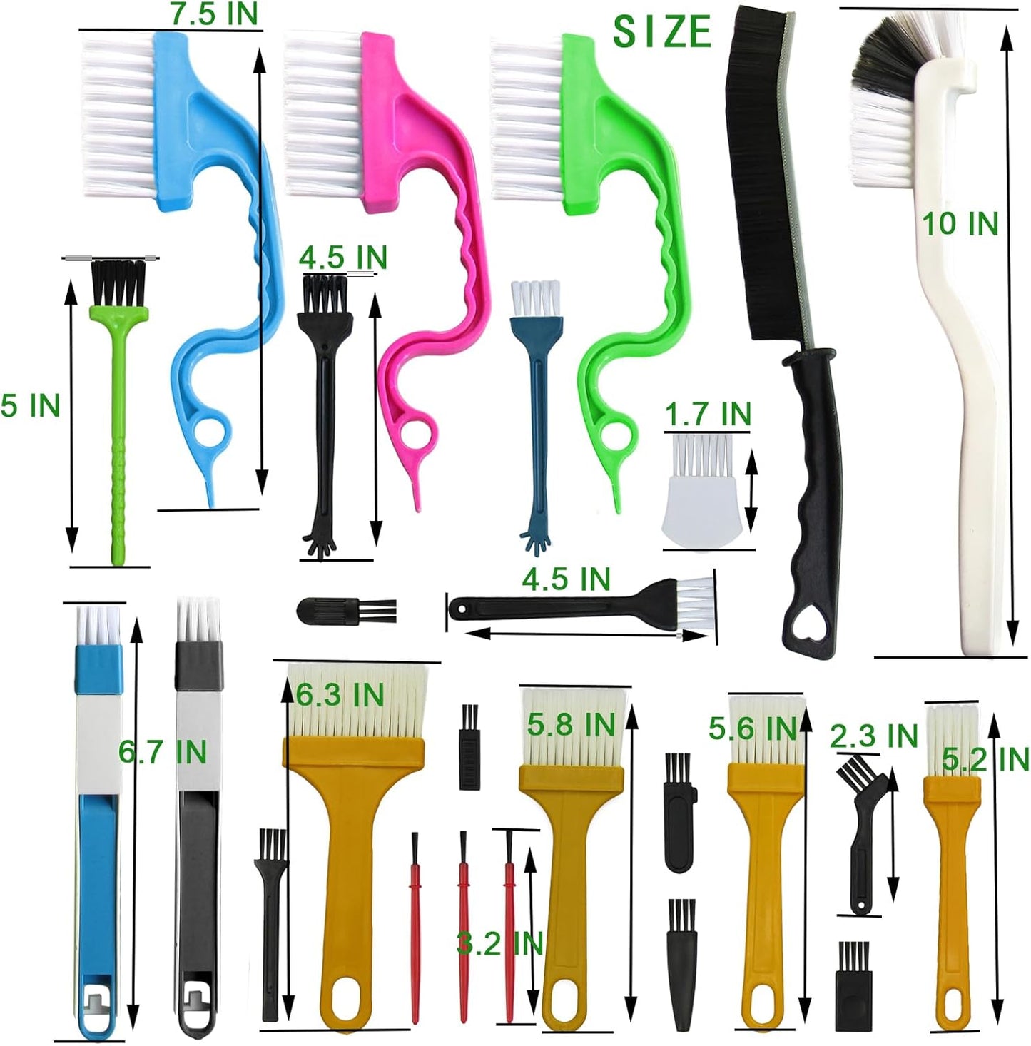 26Pcs Small Cleaning Brush,Crevice Cleaning Brushes Small Spaces,Gap Cleaning To