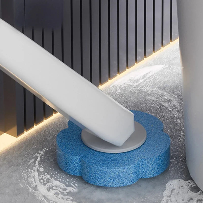 Wall-Mounted Disposable Toilet Brush with Cleaning Liquid Bathroom Cleaning Disposable Brush Head Household Cleaning Tools