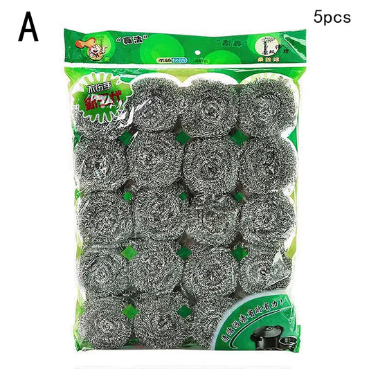 5/10/20Pcs Stainless Steel Cleaning Ball Brushes Household Cleaning Tool Cleaning Balls Kitchen Utensils High Quality Tools