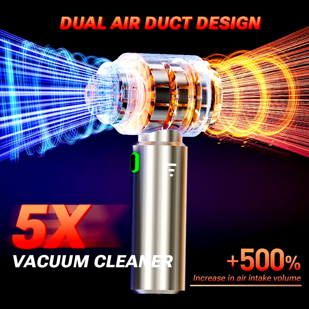 C012MAX Car Vacuum Cleaner Strong Suction Cleaning Mini Machine Wireless Portable Handhled Blower Machine Home Appliances