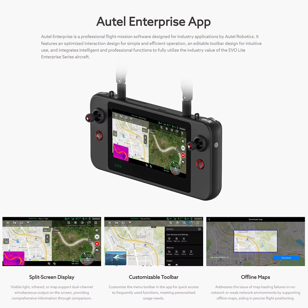 Autel EVO Lite 6K Enterprise 1Inch CMOS Visible-Light Camera ISO MAX 48000 4K/30Fps Video Professional Drones Flying New