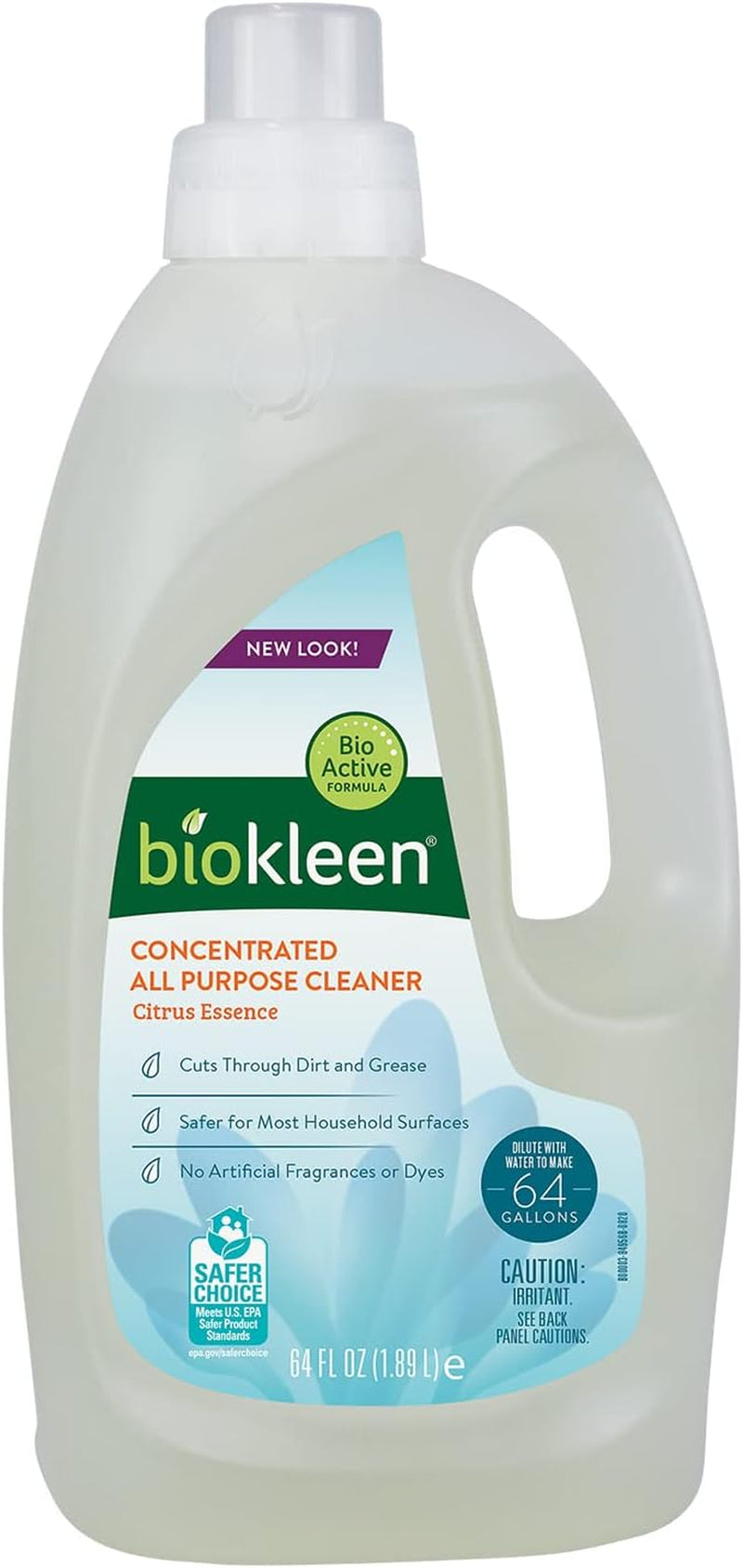 Natural All Purpose Cleaner - Makes 64 Gallons - Super Concentrated, Eco-Friendly, Plant-Based, No Artificial Fragrance, Colors or Preservatives, 64 Ounces