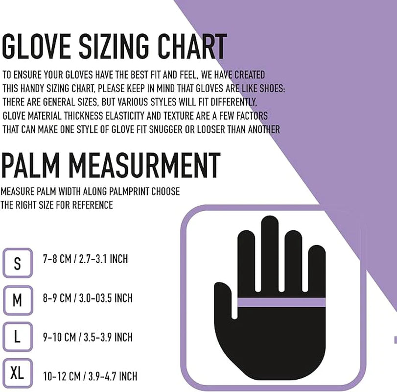 Nitrile Gloves 6 Mil, Latex Free, Powder-Free (1 Pack- 100Pcs.)