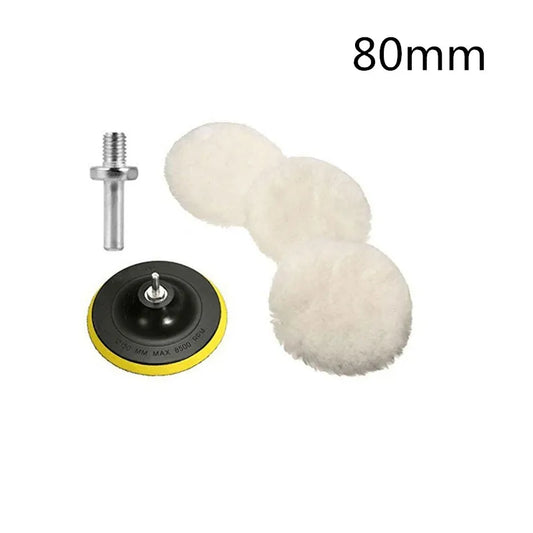 Universal Car Polish Pad 3/4Inch for M10/M14 Soft Wool Machine Waxing Polisher Car Body Polishing Discs Cleaning Accessories