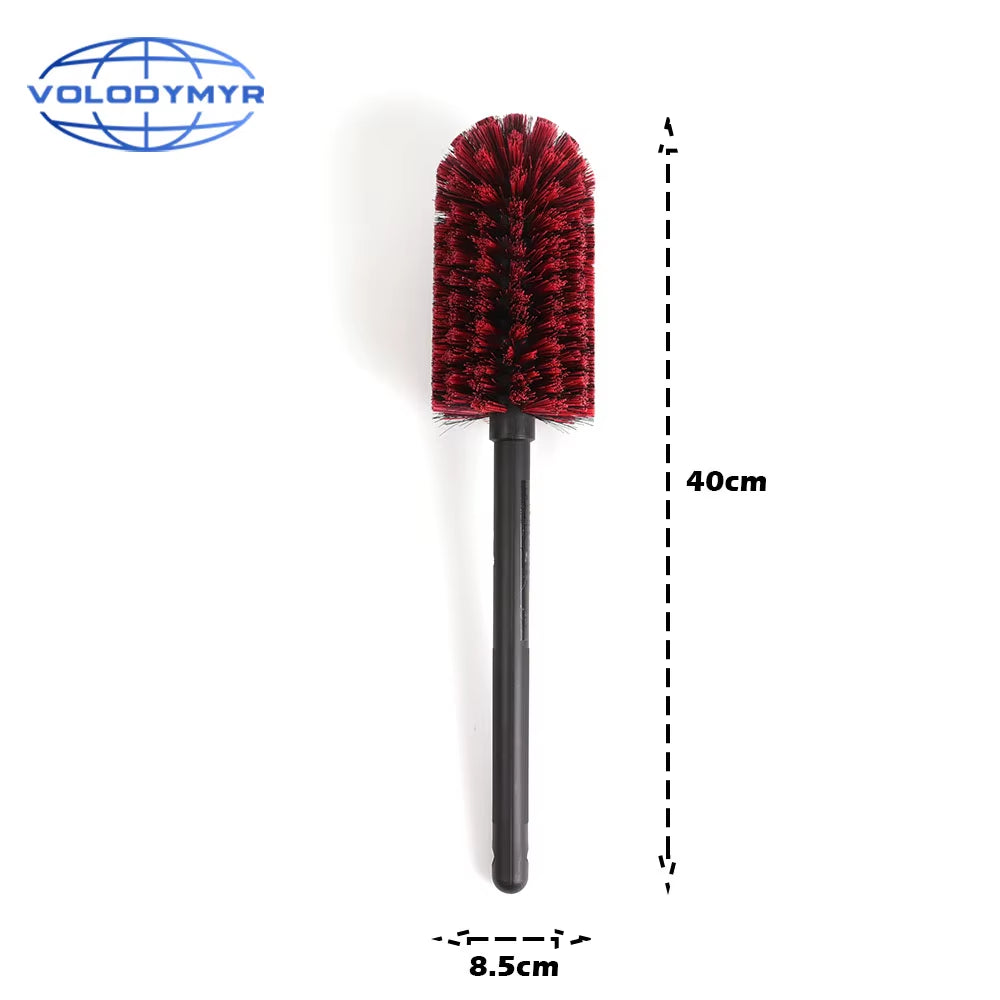 Car Wheel Brush Rim Cleaner with Long Handle for Car Wash Detailing Cleaning Tools Carwash Clean Washing Car Accessories