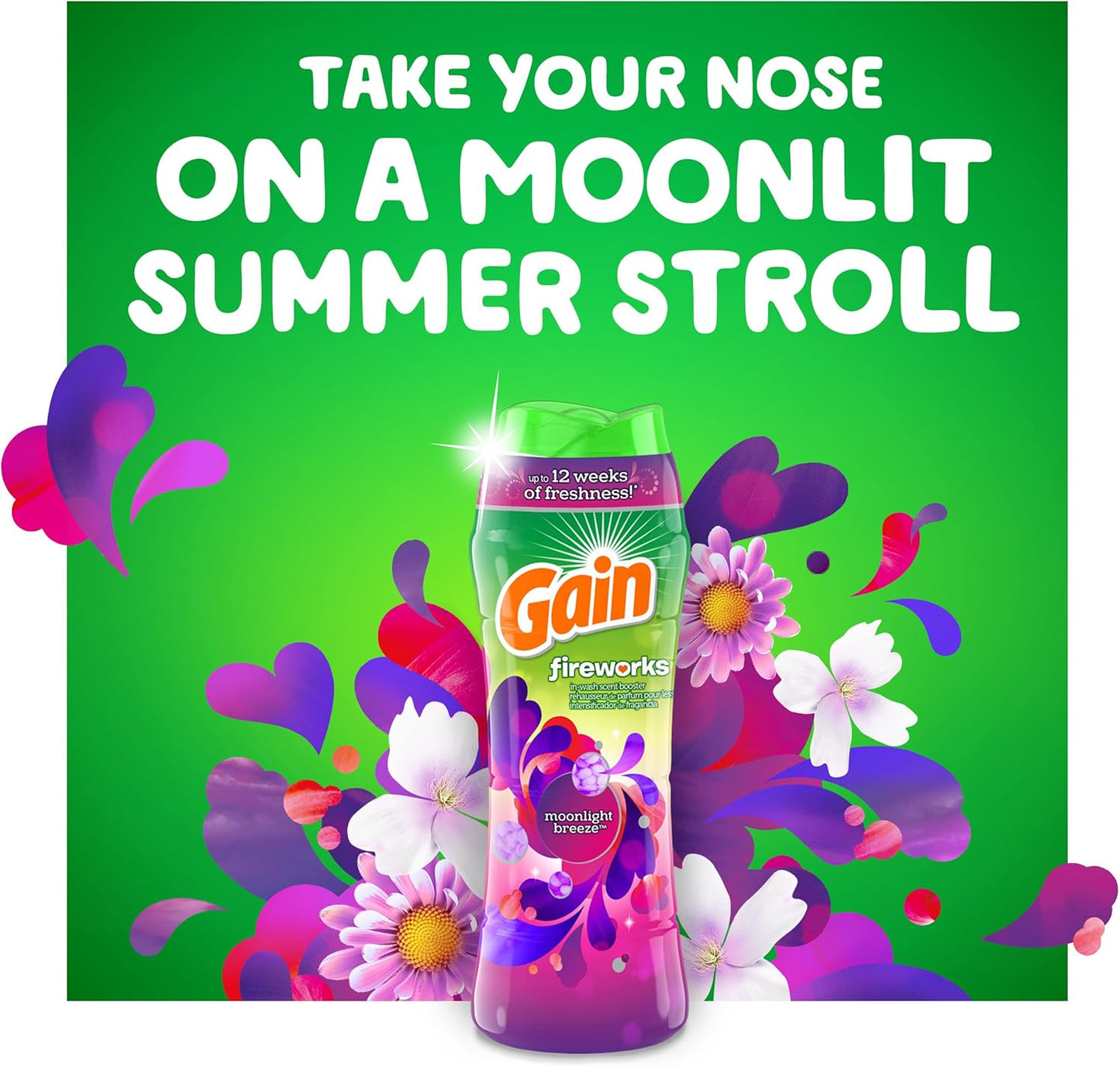 Fireworks Laundry Scent Booster Beads for Washer, Moonlight Breeze, 20.1 Oz