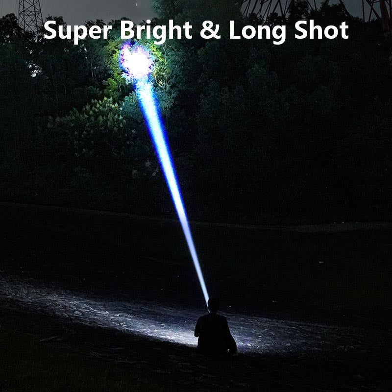 Xiaomi Outdoor Flashlight Portable Strong Light Variable Focus with Floodlight Side Lights