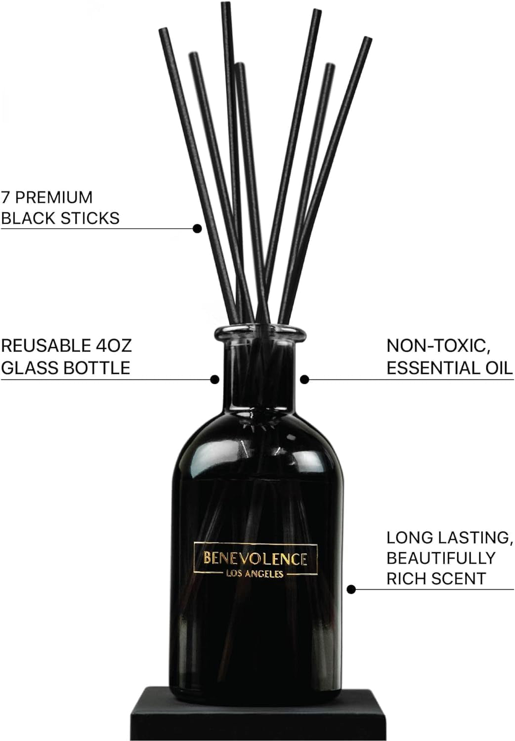 Reed Diffusers for Home, Rose & Sandalwood Relaxing Fragrance | Aromatherapy Reed Diffuser Sticks with Gift Box, Scented Sticks for Bathroom | Home Décor