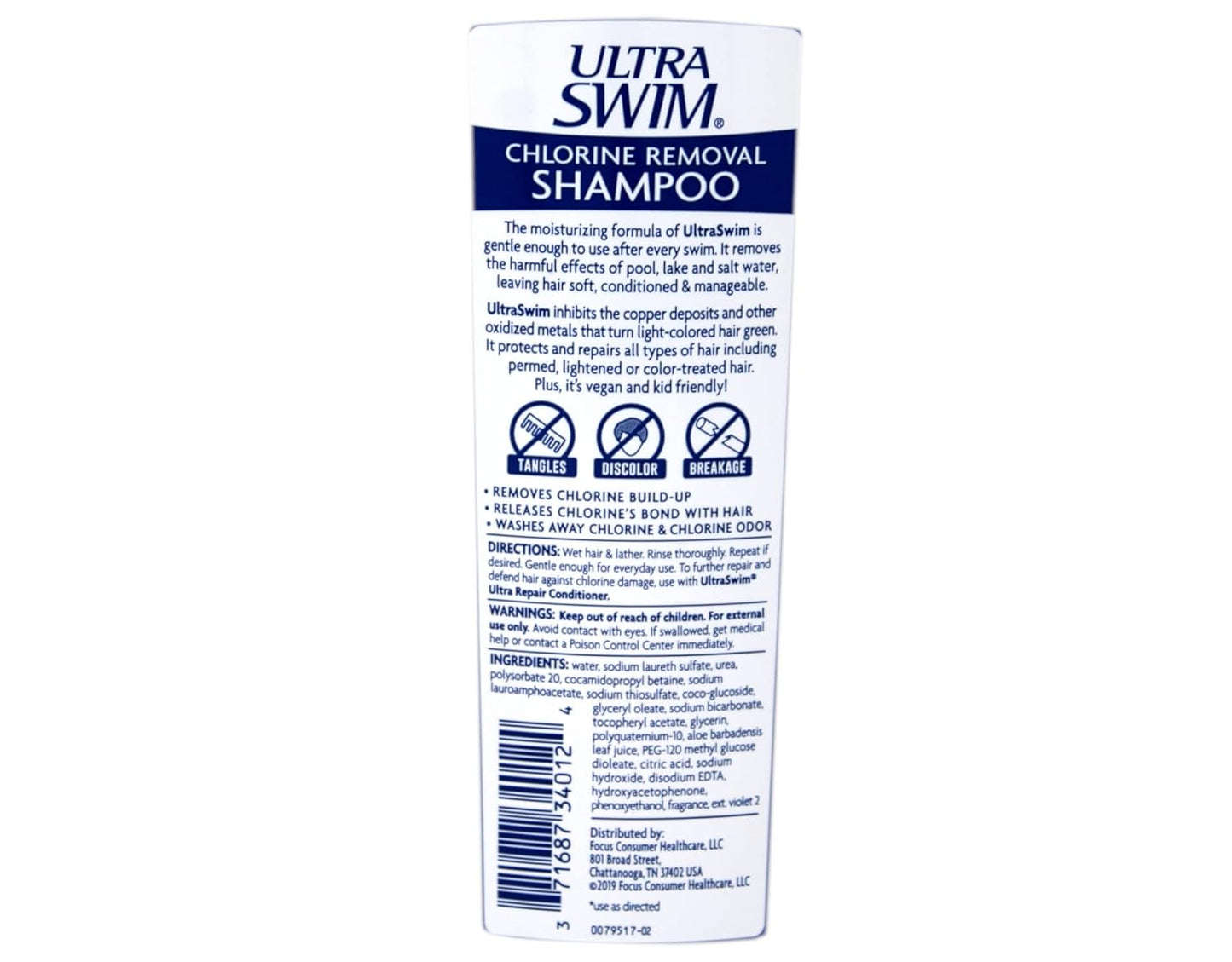 Chlorine Removal Moisturizing Shampoo, 7 Oz., 4 Pack