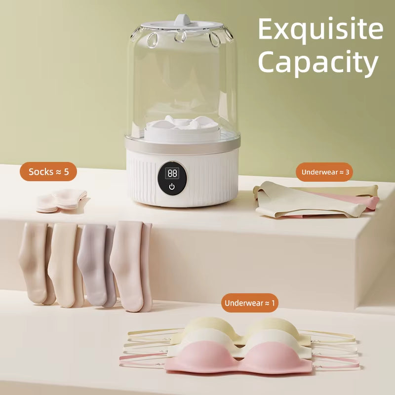 Mini Washing Machine Household Electric Washing Cup Underwear Socks Small Wireless Charging Washing Machine