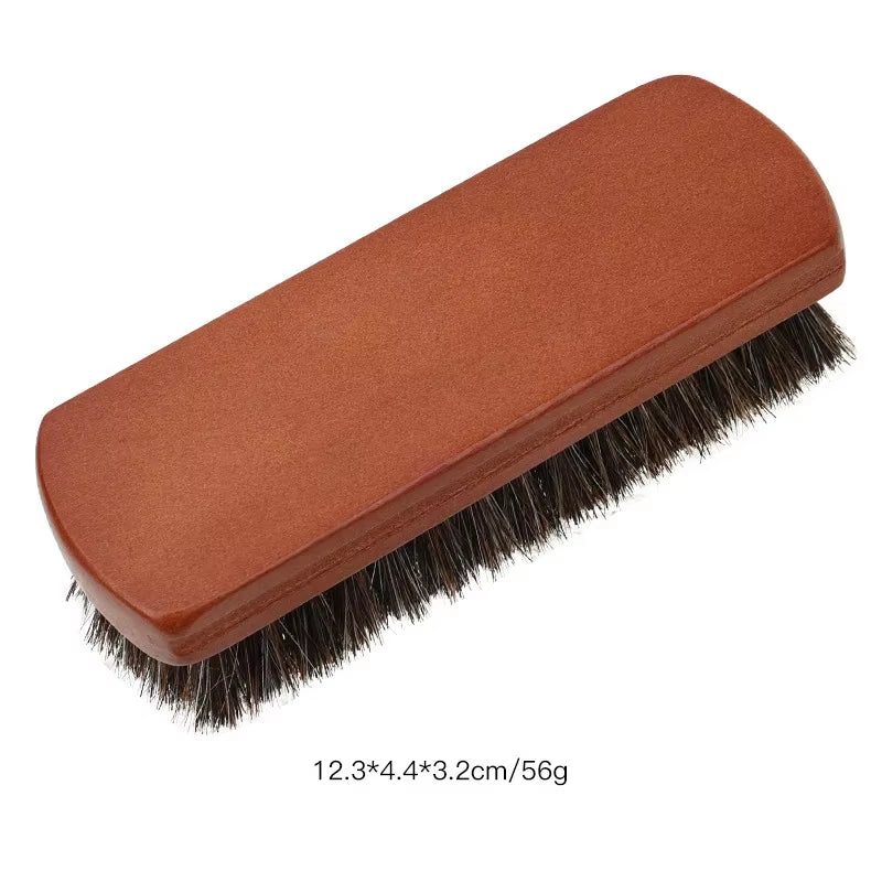 Car Wash Horsehair Brush Detailing Tools Polished Shoe Cleaning Brush Clean Detail Carwash Interior Accessories Washing Products