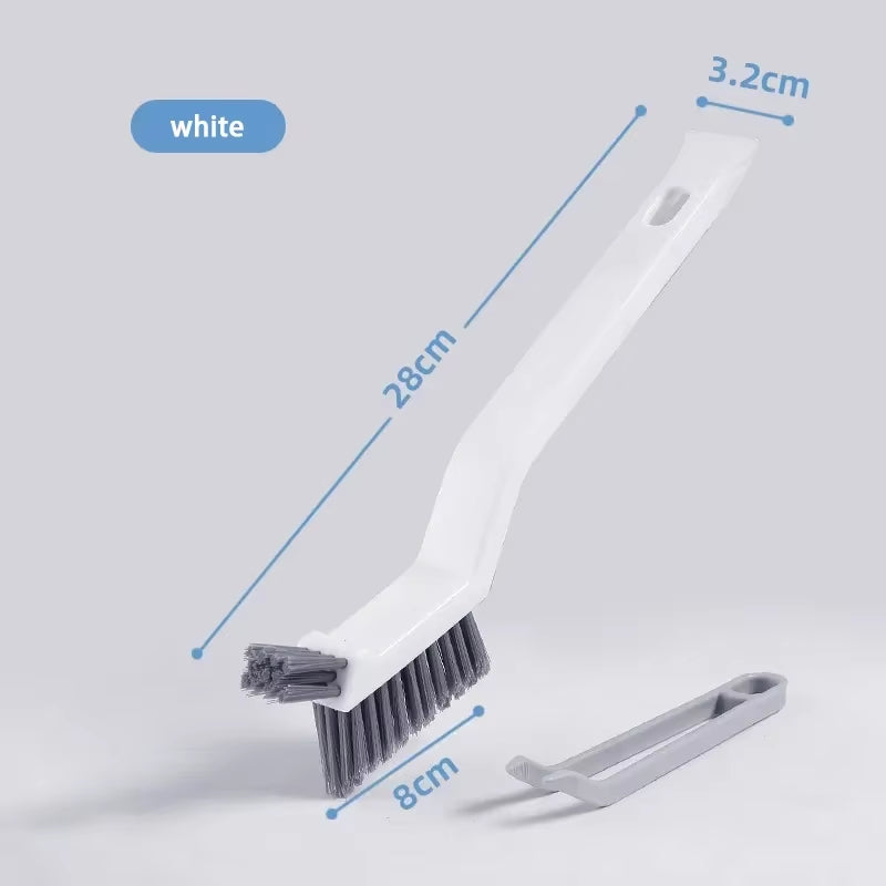Effective Cleaning Brush for Corners and Gaps - 2-In-1 Multipurpose Bathroom and Floor Tiles Cleaning Brush