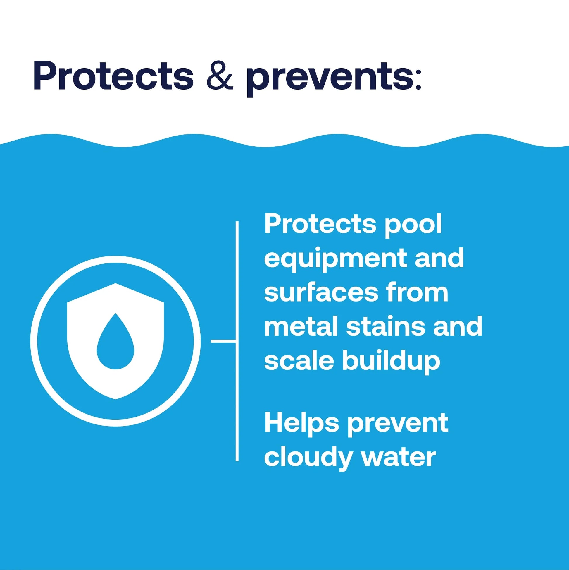 Metal & Stain Defense Liquid Pool Chemical, Stain Preventer, for All Pool Types, 1 Qt