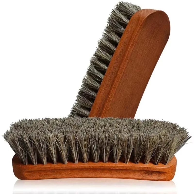 Car Wash Horsehair Brush Detailing Tools Polished Shoe Cleaning Brush Clean Detail Carwash Interior Accessories Washing Products